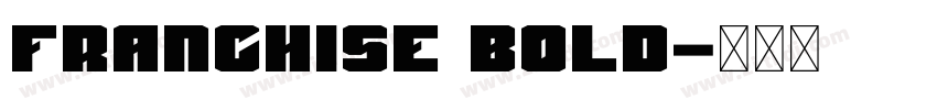 franchise bold字体转换